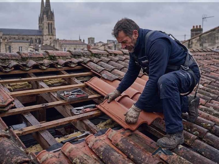 Diagnostic d’infiltration de toiture — chantier Altys Toiture Pessac à Pessac